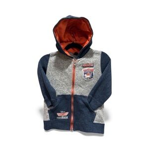 Disney Kids Navy and Gray Hoodie with Orange Lining